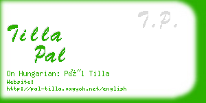 tilla pal business card